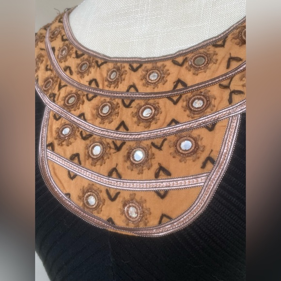 free people little black dress egyptian vibes sz l - Picture 2 of 14